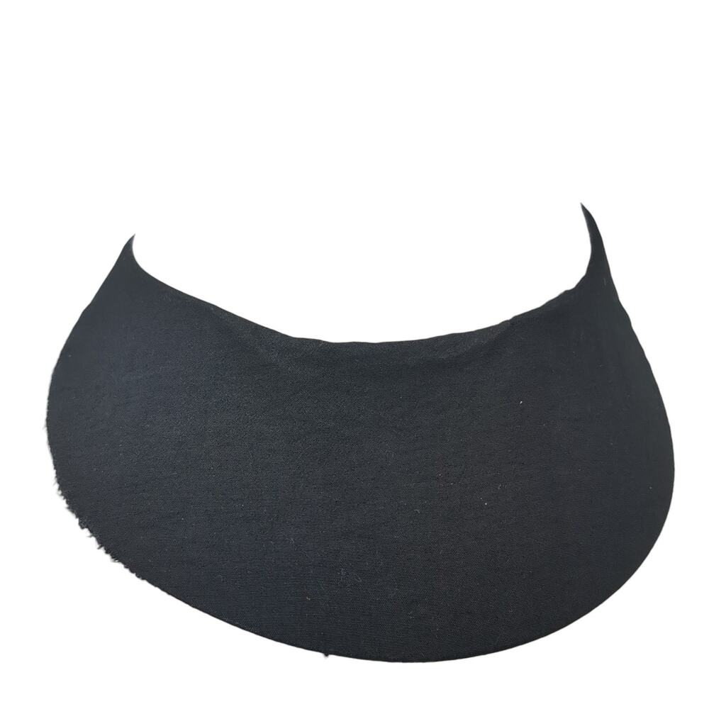 Paris Sun Visor Hat Black One Size Adjustable Clip-On Lightweight Blank